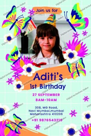 Birthday Invitation Card BIC010 English