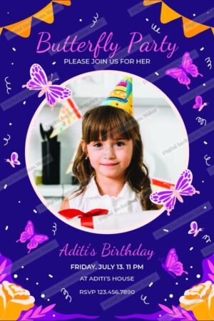 Birthday Invitation Card BIC011 English