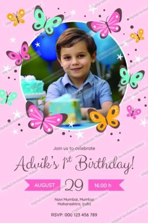 Birthday Invitation Card BIC015 English