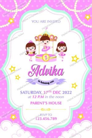Birthday Invitation Card BIC019 English