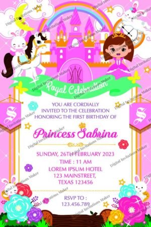 Birthday Invitation Card BIC020 English